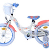 Stitch Stitch Kinderfiets Meisjes 16 inch Crème Koraal Blauw Twee handremmen