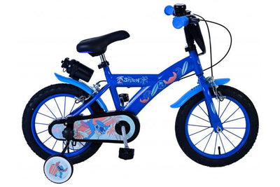 Stitch Stitch Kinderfiets Jongens 14 inch Blauw Twee handremmen