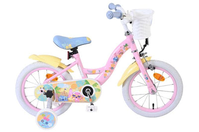 Stich disney stitch kinderfiets - meisjes - 14 inch - roze