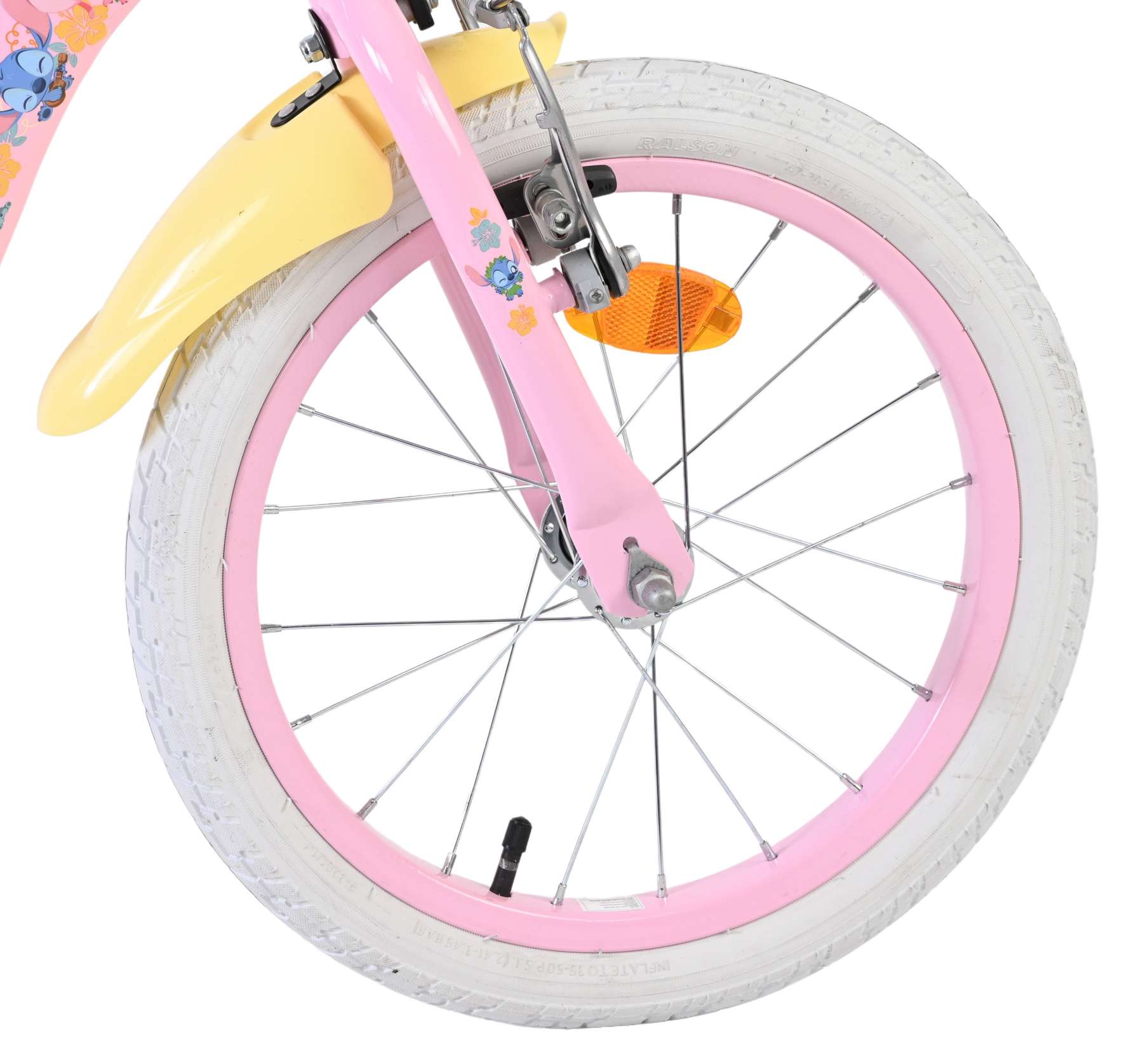 Disney stitch 16 inch fiets roze 20608