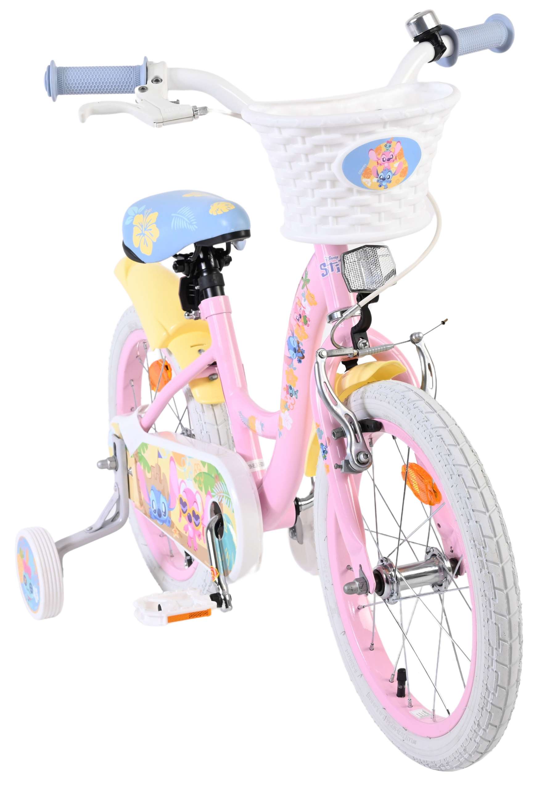 Disney stitch 16 inch fiets roze 20608