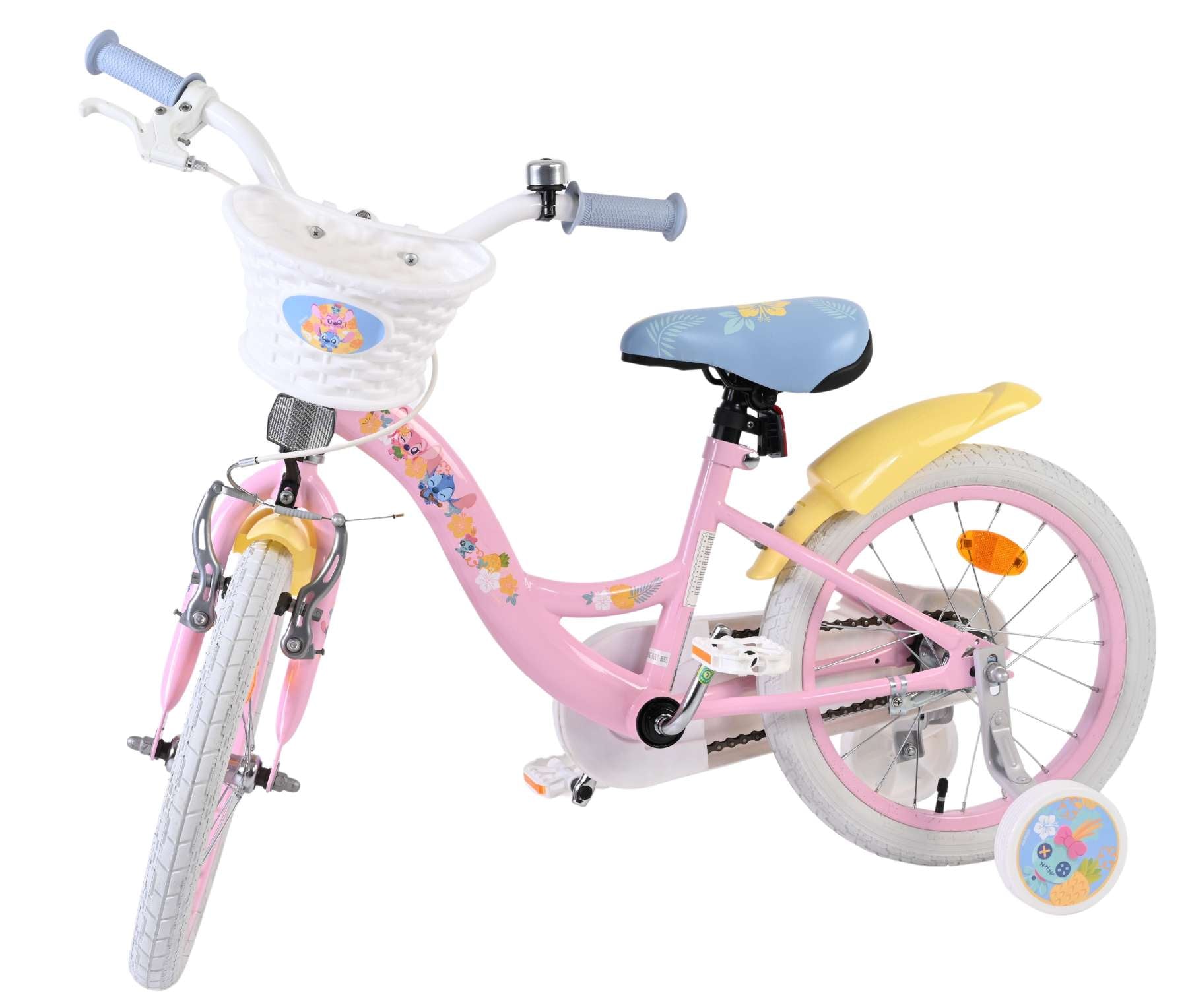 Disney stitch 16 inch fiets roze 20608