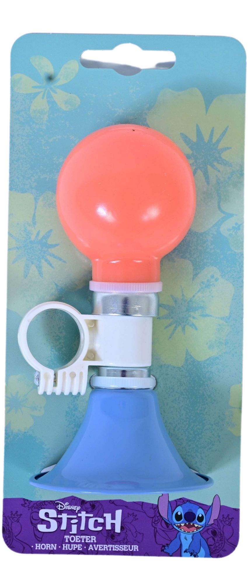 Stich disney stitch fietstoeter - koraal blauw oranje