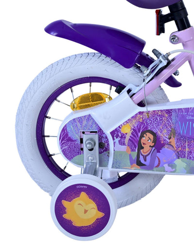 Wunsch disney wish kinderfiets - meisjes - 12 inch - paars - twee handremmen