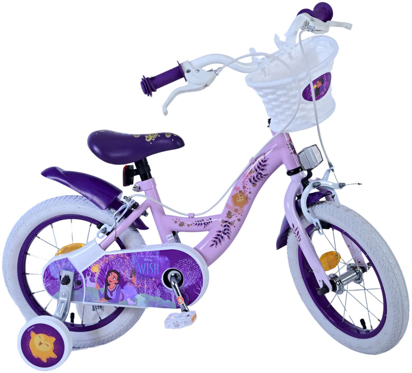 Wish Wish Kinderfiets Meisjes 14 inch Paars Twee handremmen