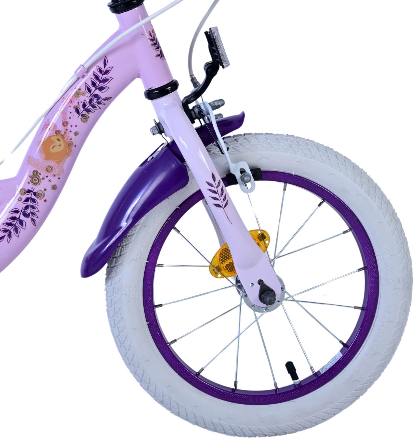 Wish Wish Kinderfiets Meisjes 14 inch Paars Twee handremmen