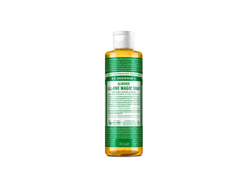 Dr. bronner's vloeibare zeep - pure castile - amandel - 240 ml