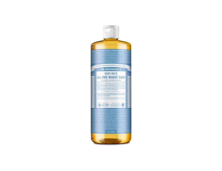 Dr. bronner's vloeibare zeep - pure castile - baby - parfumvrij - 945 ml