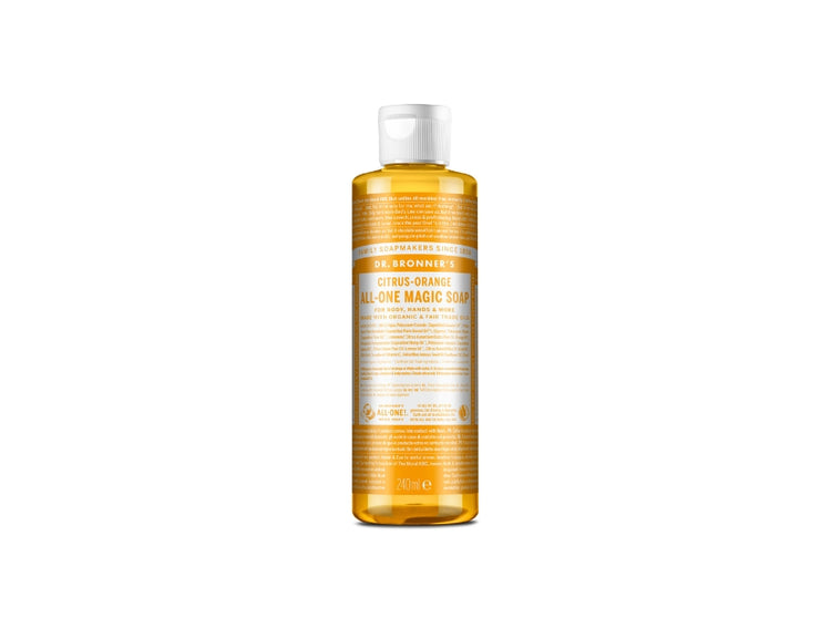 Dr. bronner's vloeibare zeep - pure castile - citrus - 240 ml