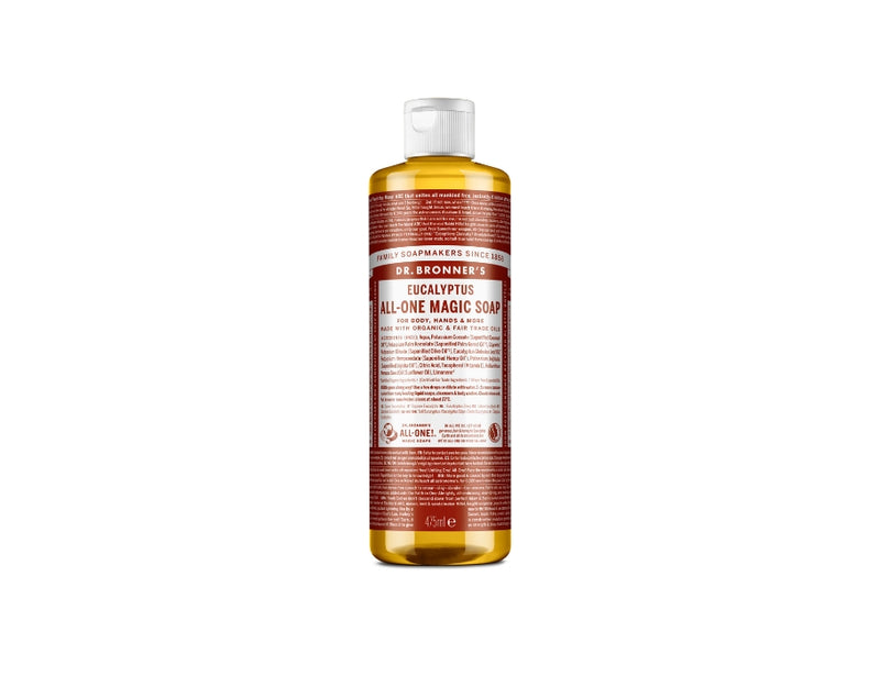Dr. bronner's vloeibare zeep - pure castile - eucalyptus - 475 ml