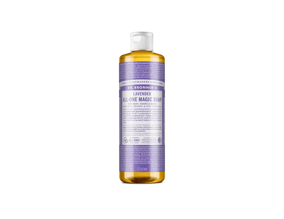 Dr. bronner's vloeibare zeep - pure castile - lavendel - 475 ml