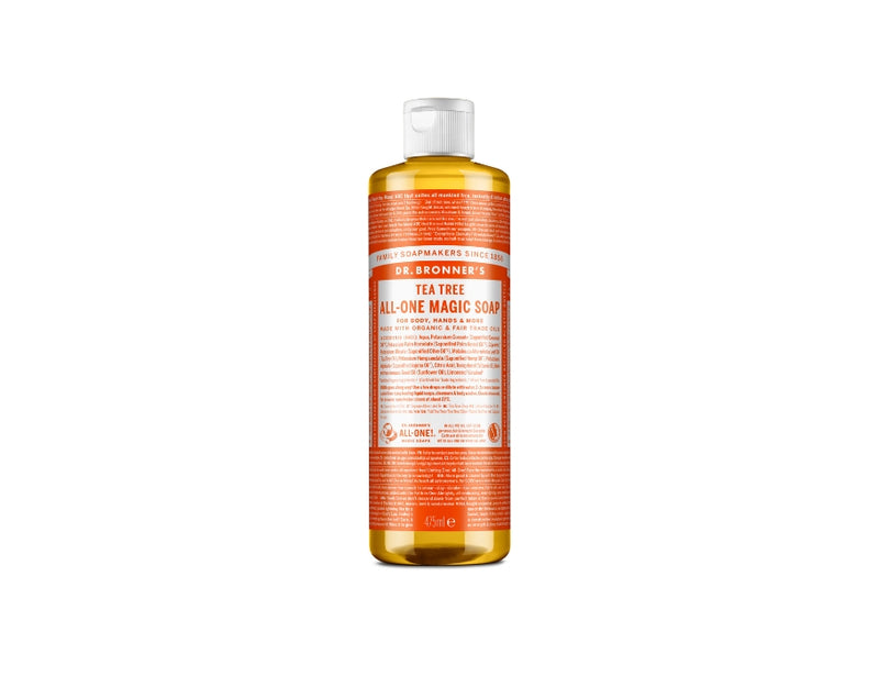 Dr. bronner's vloeibare zeep - pure castile - tea tree - 475 ml