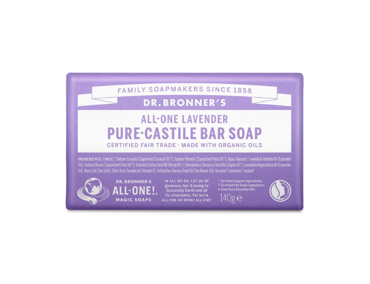 Dr. bronner's zeepblok - pure castile - lavendel