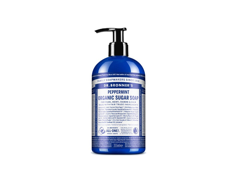 Dr. bronner's zeeppomp - pepermunt - 355 ml