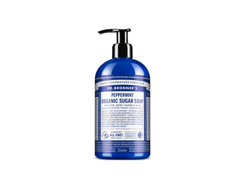 Dr. bronner's zeeppomp - pepermunt - 355 ml