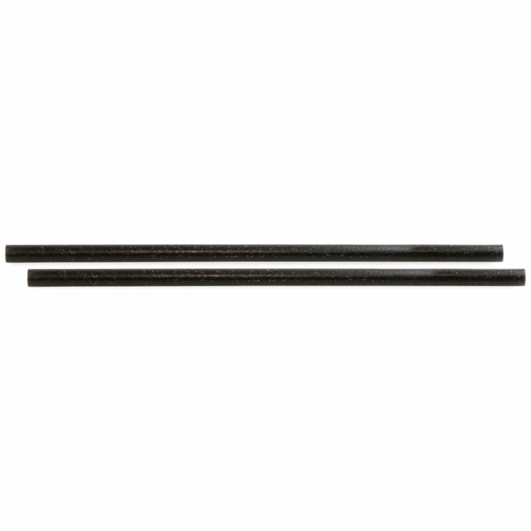Drinkrietje zwart cellulose 24 cm (100 stuks)