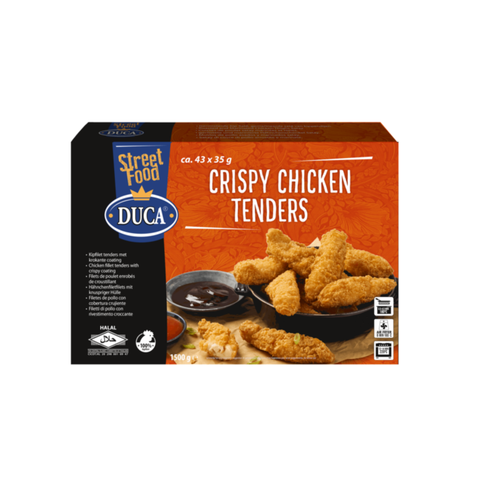 Duca crispy chicken tenders (43x 35 gr)