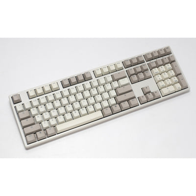 Ducky origin vintage, toetsenbord (grijs, us lay-out, cherry mx blue, hot swap, pbt double-shot keycaps)