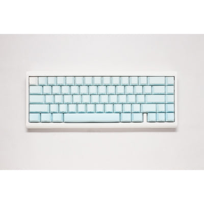 Ducky projectd tinker 65 - pom edition met qmk via, toetsenbord (lichtblauw wit, us lay-out, kailh box cream pro, rgb led, double-shot pbt, hot-swappable pom, gasket mount, 65%)