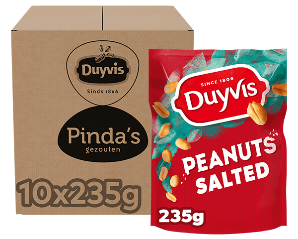 Duyvis pinda's gezouten stazak (10x 235gr)