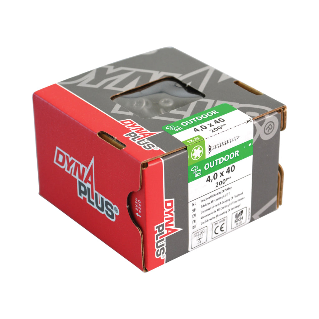 Dynaplus unischroef spaanplaatschroef ar-coating pk (platkop) torx tx25 4.5x50 | 200 stuks - 0281.08.33901