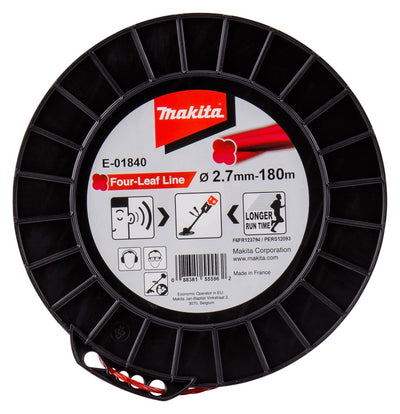 Makita accessoires maaidraad 2,7x180mtr rood - e-01840 - e-01840