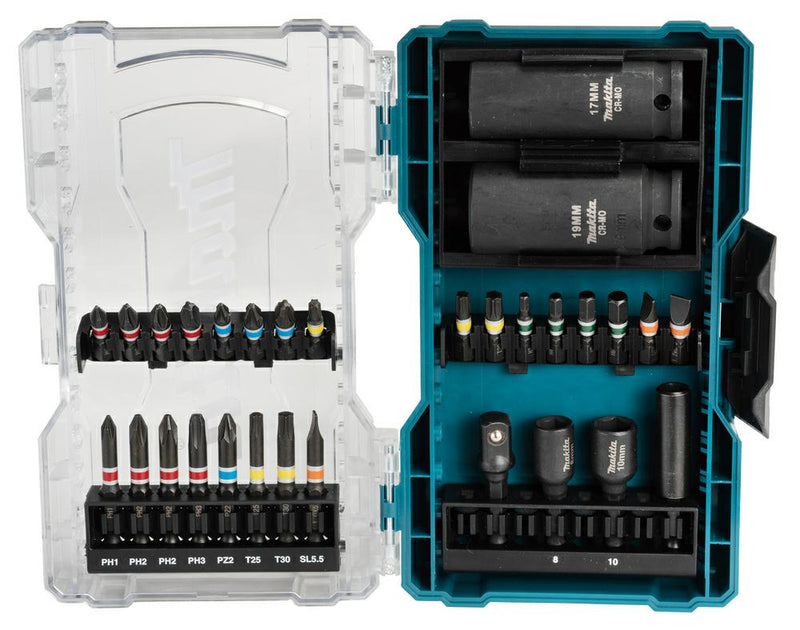 Makita set bits en sockettoetsen 30szt.