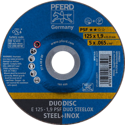 Pferd combischijf 125-1,9 duo (nml) | 10 stuks