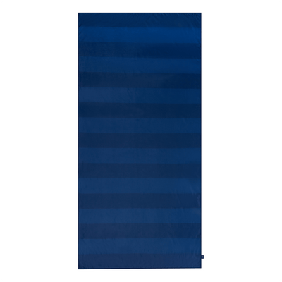 Vibrant stripes | blauwe microvezel handdoek 180 x 90 cm