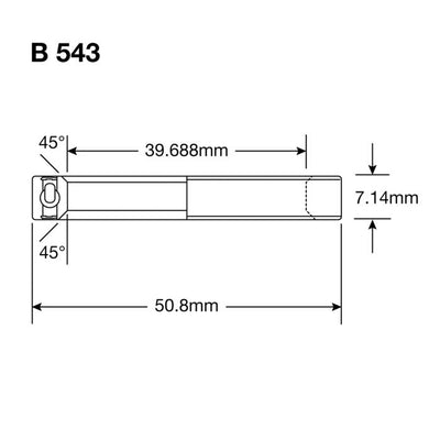 Enduro Lager balhoofd b 543 2rs 1-9 16x2x9 32'' abec 3 max