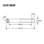 Enduro bearings acb 6808 ss - 440c stainless (angular contact) - 40x51x6,5 (36x36°) - afbeelding 2