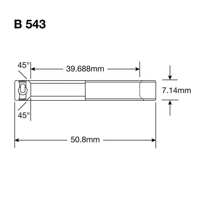 Enduro Lager balhoofd b 543 llb 19 16x2x9 32'' stainless steel