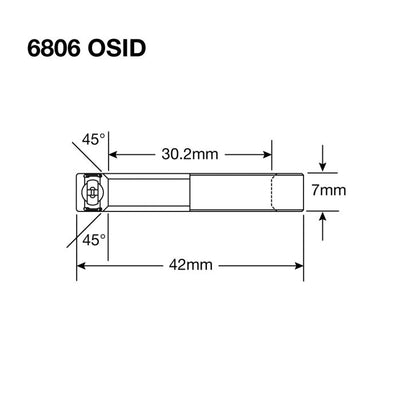 Enduro bearings 6806 llb osid - abec 3 (radial) - 30,2x42x7 (45°)