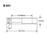 Enduro bearings b 541 ss - 440c stainless (angular contact) - 1 1 16''x1,5''x9 32'' - afbeelding 2