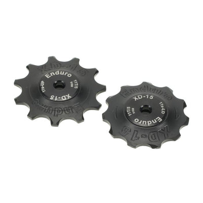 Enduro bearings jockey wheel set xd-15 - shimano dura ace - 11 speed - black