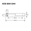 Enduro bearings acb 3645 3344 ss - 440c stainless (angular contact) - 33x44x6 (36x45°)