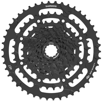Shimano cassette cues 9v 11-46t cs-lg400 zwart