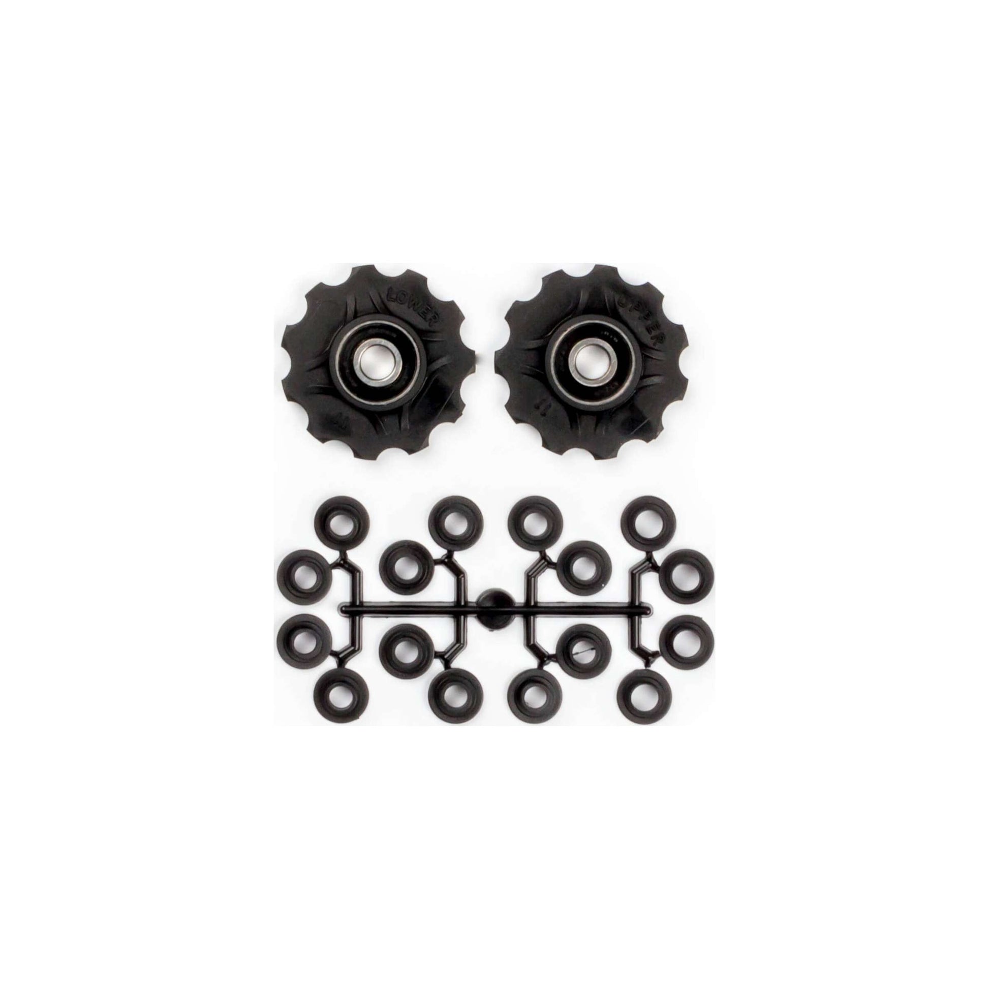 derailleurwieltjes 11 tanden 7-11V zwart 2 stuks