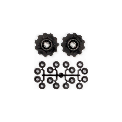 derailleurwieltjes 11 tanden 7-11V zwart 2 stuks
