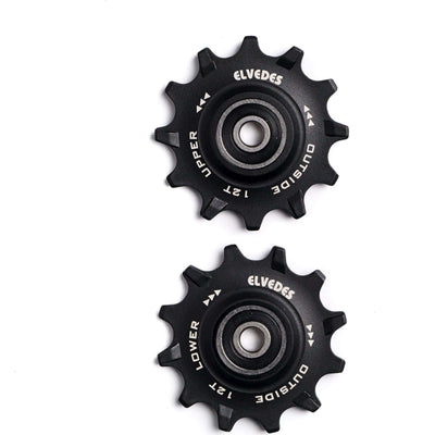 Elvedes derailleurwieltjes RVS 12T 11V sealed narrow wide
