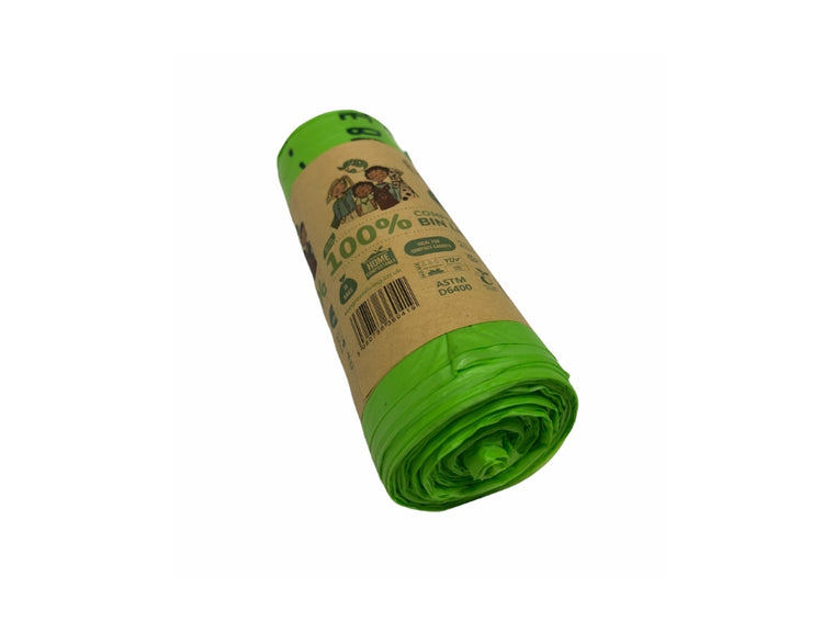 Eco green living composteerbare afvalzakken 10 liter - 20 stuks