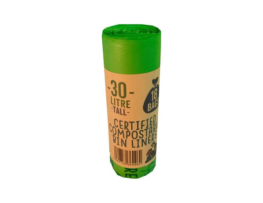 Eco green living composteerbare afvalzakken 30 liter - 18 stuks