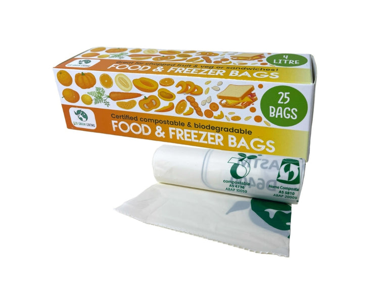 Eco green living composteerbare diepvrieszakken 4 liter - 25 stuks