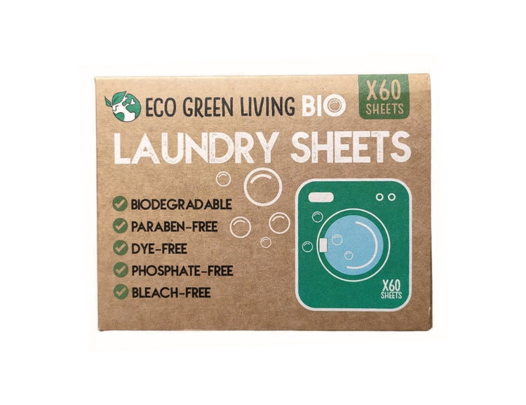 Eco green living wasstrips parfumvrij - 60 stuks