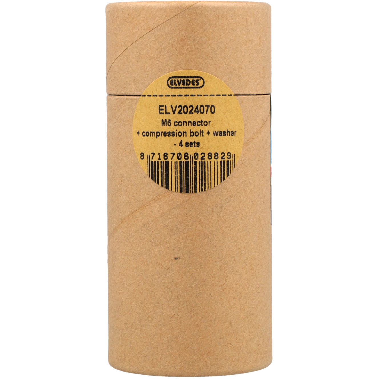 Elvedes set m6 connector, klembout en ring (4st)