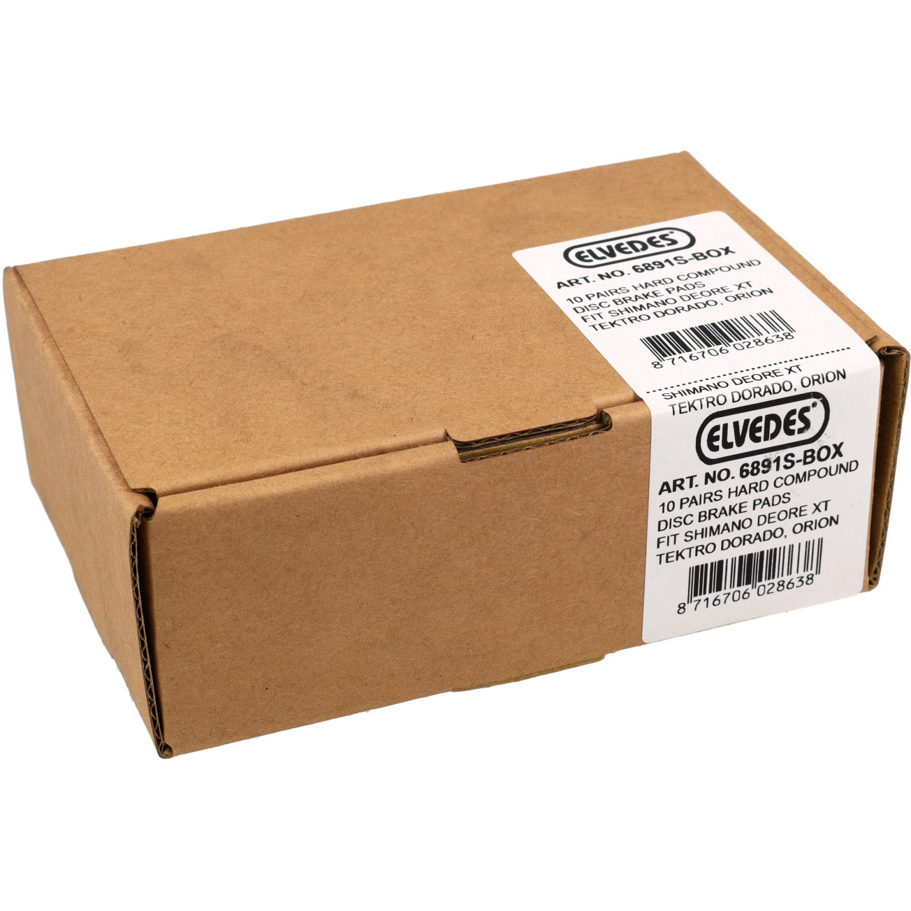 Elvedes schijfremblokken 6891s hard (10pr)