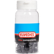 Pot Kabelhoedje Elvedes Zwart 5,0mm | Aluminium | 50 Stuks - afbeelding 1