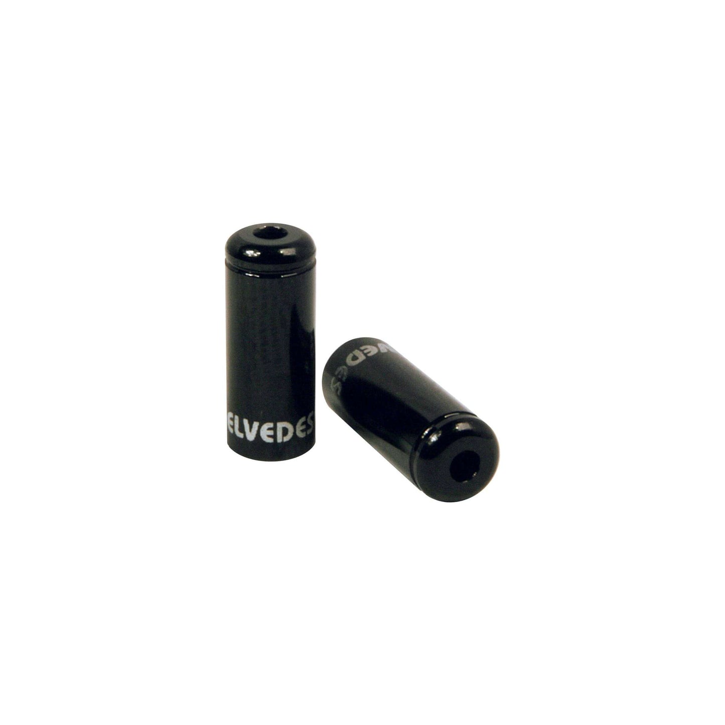 Pot Kabelhoedje Elvedes Zwart 5,0mm | Aluminium | 50 Stuks