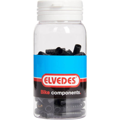 Elvedes Kabelhoedje 4,3mm PVC zwart sealed (100st)