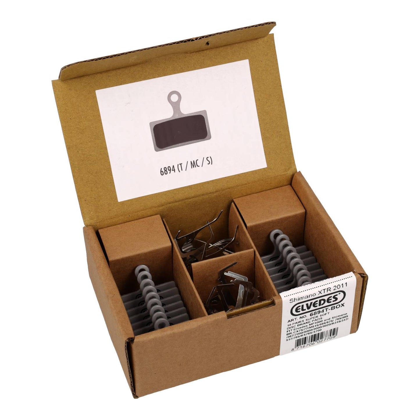 Elvedes cable systems bv elvedes schijfremblokken 6894t (10pr)